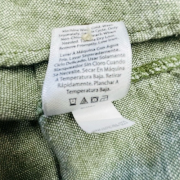 Time and Tru Gray Linen Button-Front Dress | Women’s Medium - Picture 13 of 13